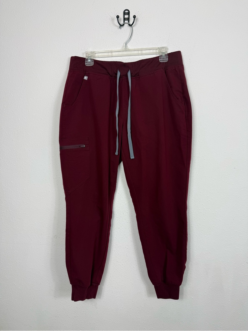Figs Burgundy Zamora Jogger Scrub Pants Women’s Large Petite